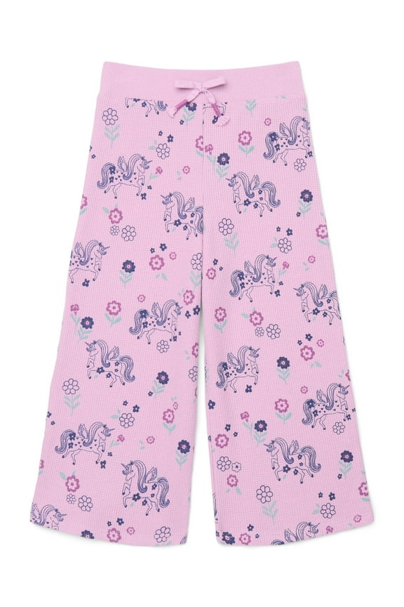 Toddler Girl Printed Thermal Wide Leg Pants, Sizes 2T-5T