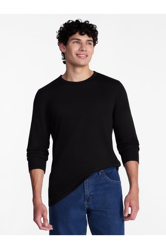 Men's Thermal Tee with Long Sleeves, Sizes S-3XL