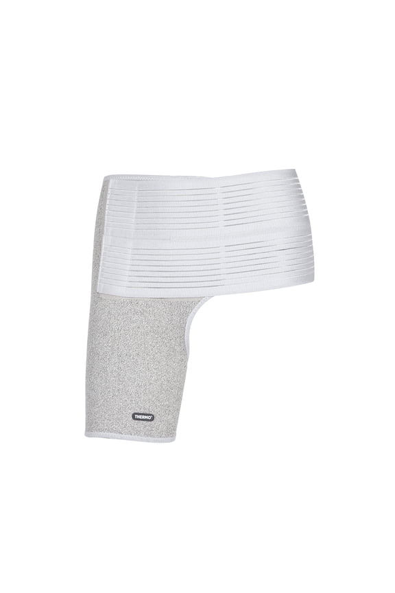 THERMO™ Circulation Classic Single Hip Sleeve, Compression Lite, Natural Semiconductor Infrared Healing Hip Sleeve, Superior to Compression, Right, Large