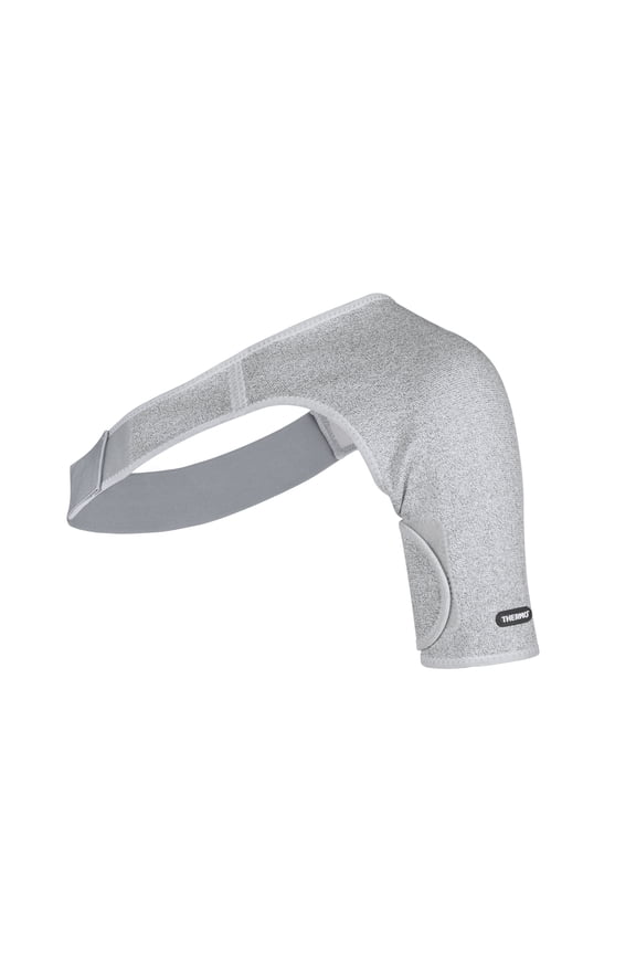 THERMO™ Circulation Classic Single Shoulder Sleeve, Compression Lite, Natural Semiconductor Infrared Healing Shoulder Sleeve, Superior to Compression, Left, Medium