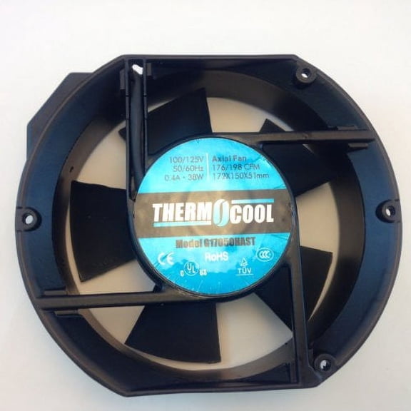 THERMOCOOL 110/125V 50/60Hz 0.4 AMP 38 WATTS AXIAL FAN (172x150Truncatedx51mm)