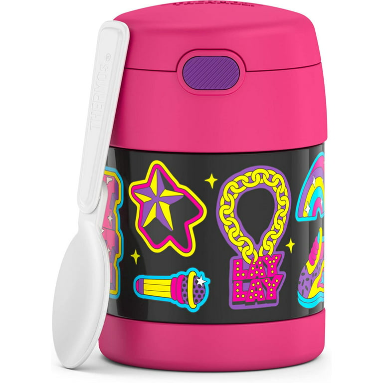 THERMOS FUNTAINER 12 Ounce Stainless Steel Vacuum Insulated Kids Straw  Bottle, That Girl Lay Lay
