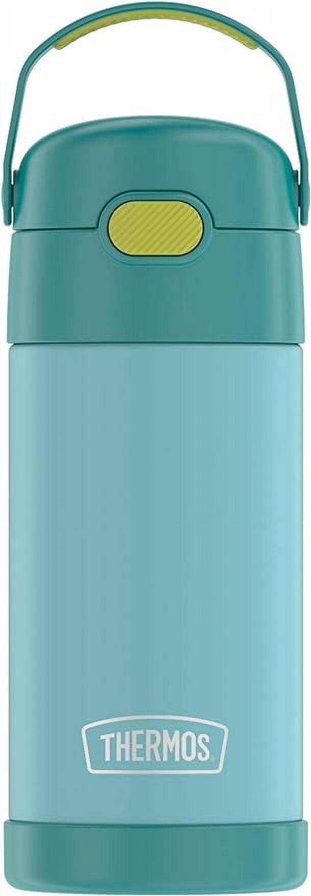 Teal 12oz Stainless Steel Insulated Kids Water Bottle with Straw