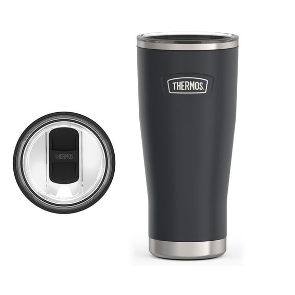 THERMOS ICON SERIES Stainless Steel Cold Tumbler with Slide Lock, 24 Ounce, Granite