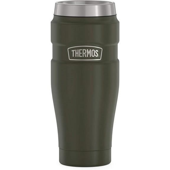 THERMOS Stainless King SK1005 Vacuum-Insulated Travel Tumbler, 16 Ounce, Matte Green