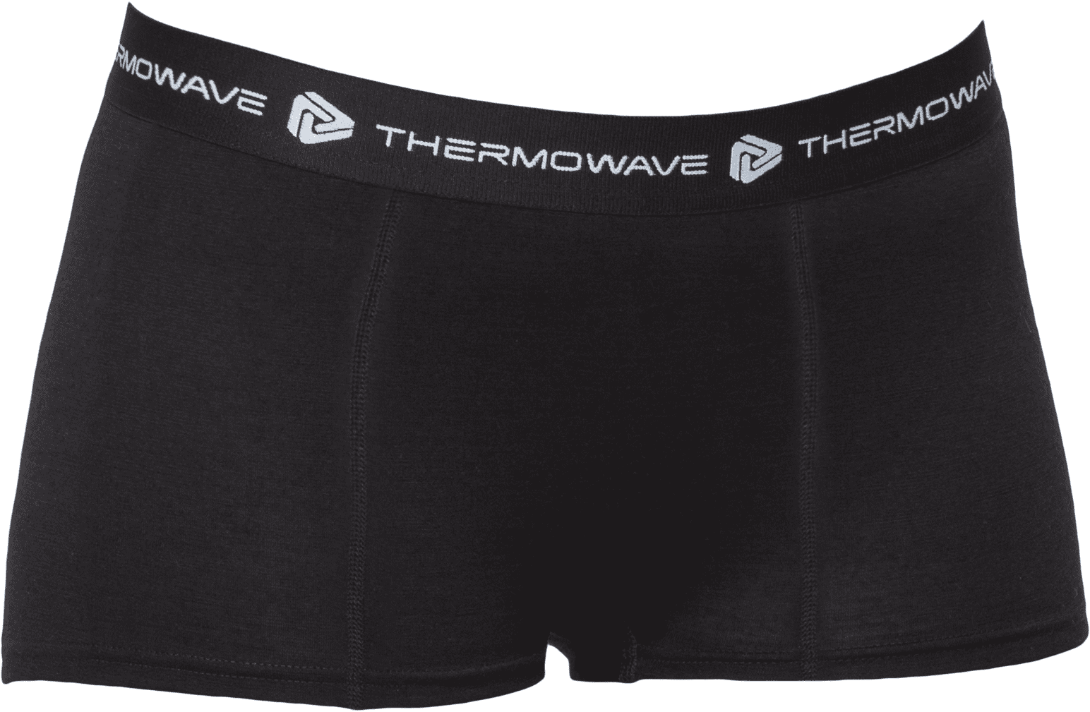 THERMOWAVE MERINO LIFE / Womens Merino Wool Boxer Briefs / BLACK