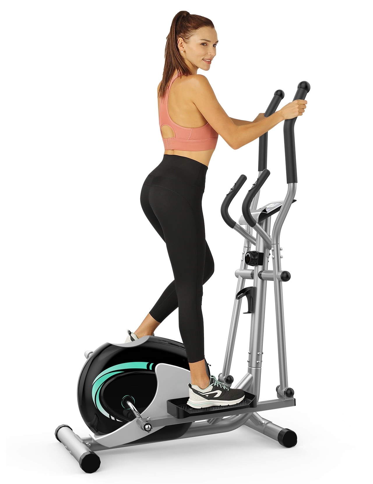 THERUN Home Use Elliptical Machine, Quiet Magnetic Trainer, 8-Level ...