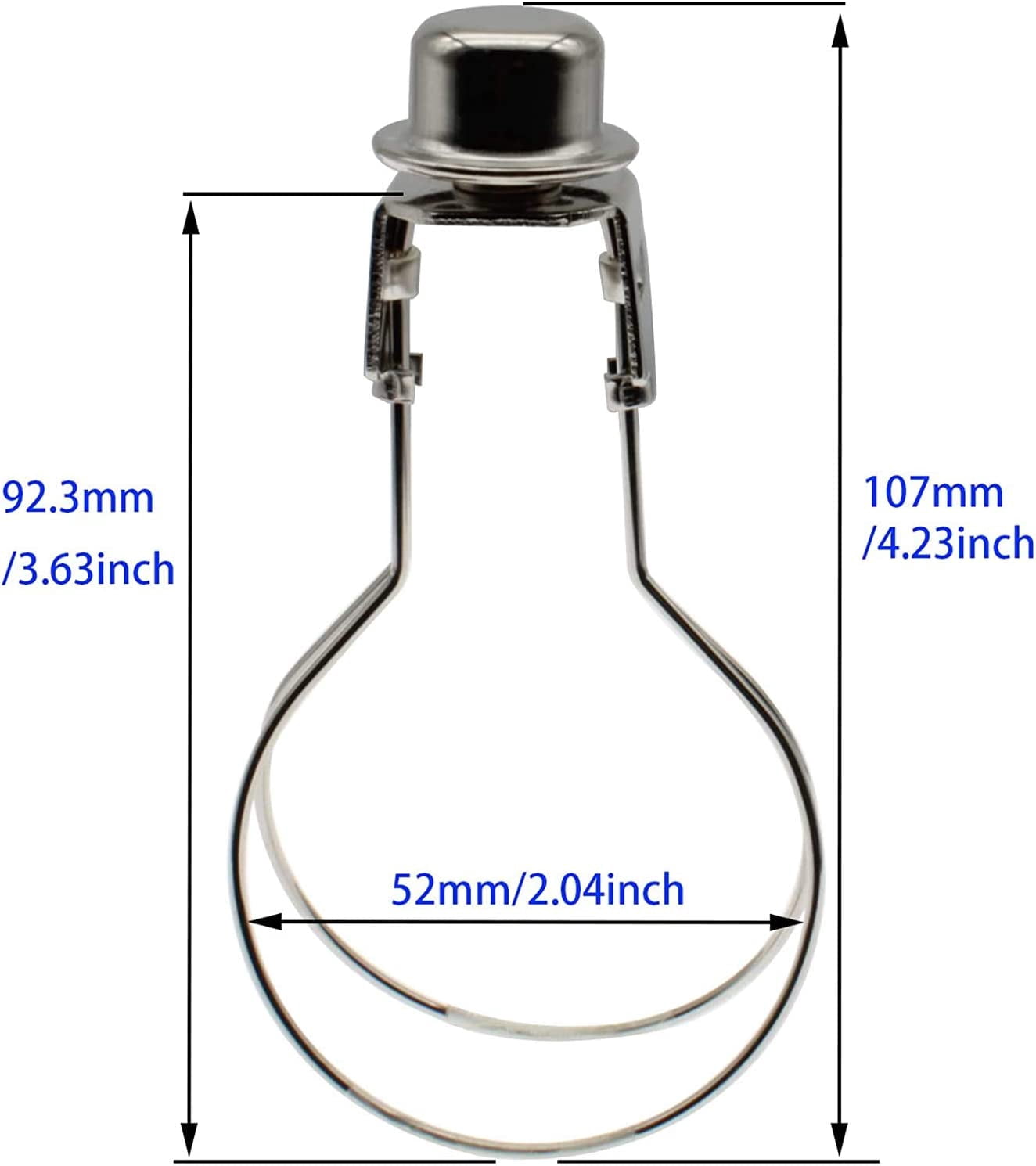 THESG-1pcs Lamp Shade Light Bulb Clip Adapter Round Clip On Lamp shade ...