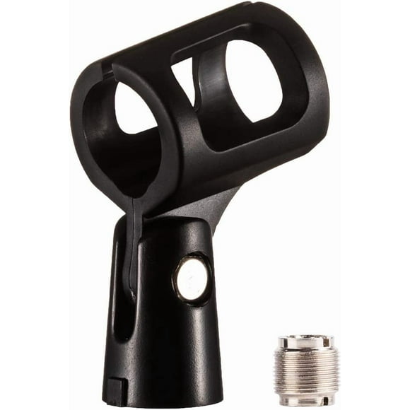 THESG-2-Pack Microphone Clip with 5/8" Male to 3/8" Female Adapter for Handheld Microphones Such as Shure Sm57 Sm58 AKG D5 SENNHEISER 835/845
