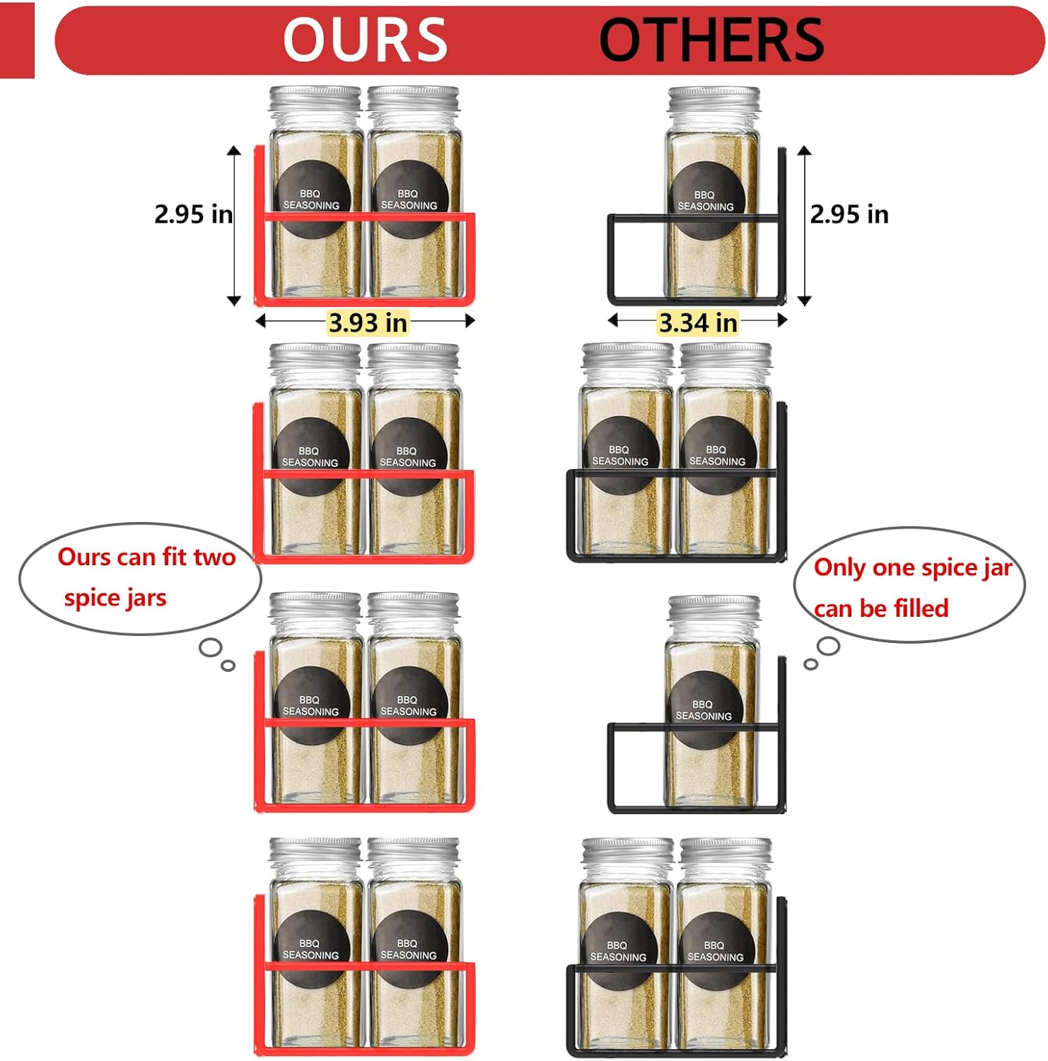 Photo inspiration: Picture Idea: Thesg Magnetic Spice Rack Organizer For Fridge Seasoning Organizer For