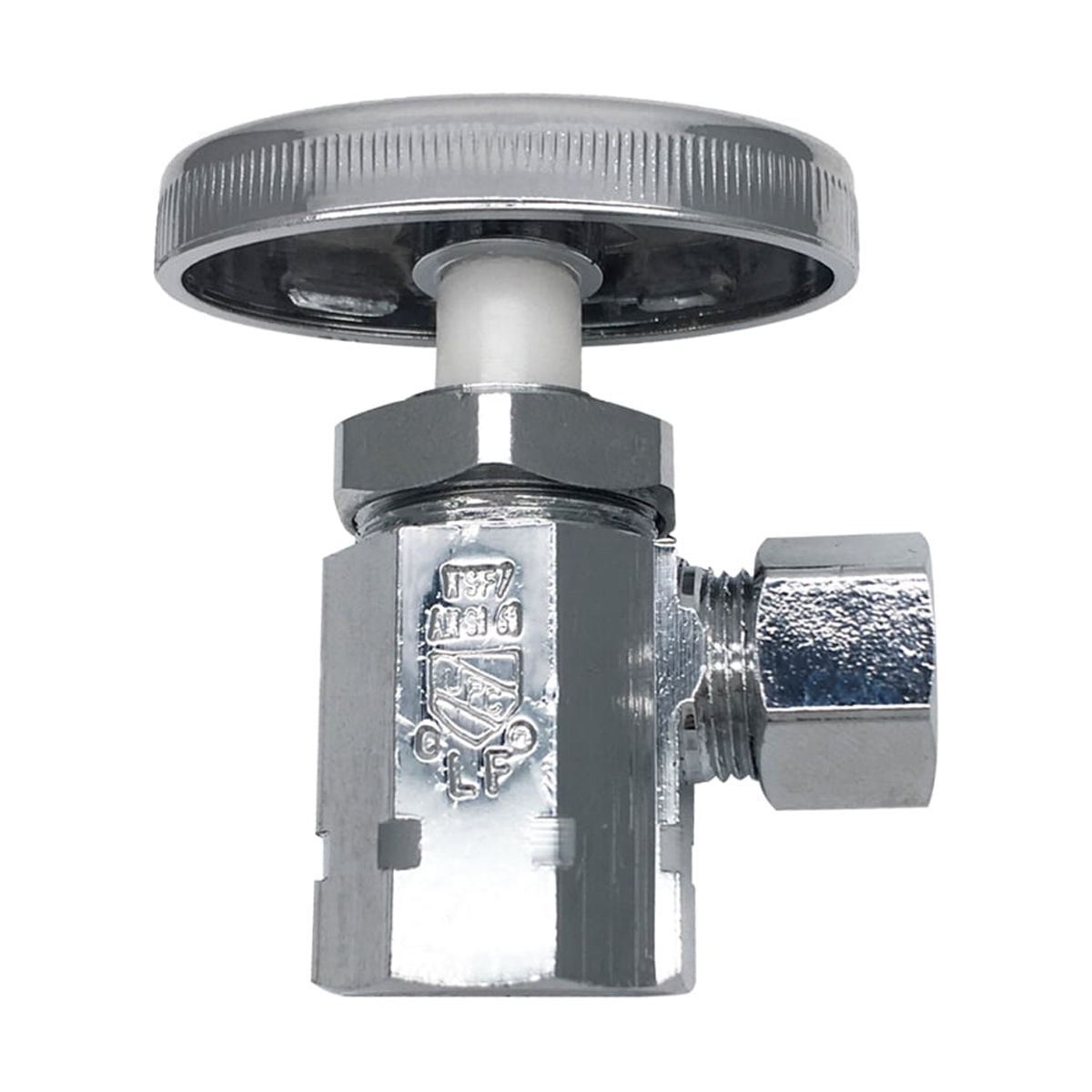 Solid Brass Chrome Multi-Turn Angle Stop Valve