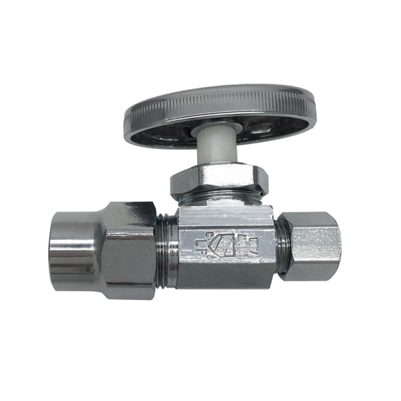 THEWORKS Multi-Turn Straight Stop Valve, 1/2" CPVC x 3/8" OD