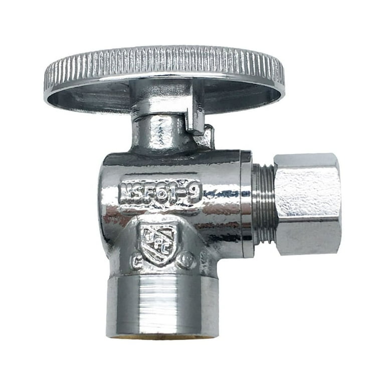 THEWORKS® Quarter-Turn Angle Stop Valve, 1/2