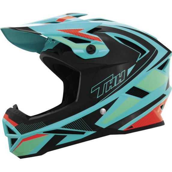 THH Helmets T-42 BMX Acceler Helmet (XX-Large, Blue/Orange)