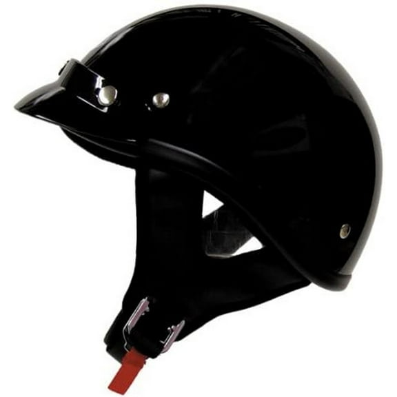 THH T-70 Ultra Motorcycle Half Helmet Black XL