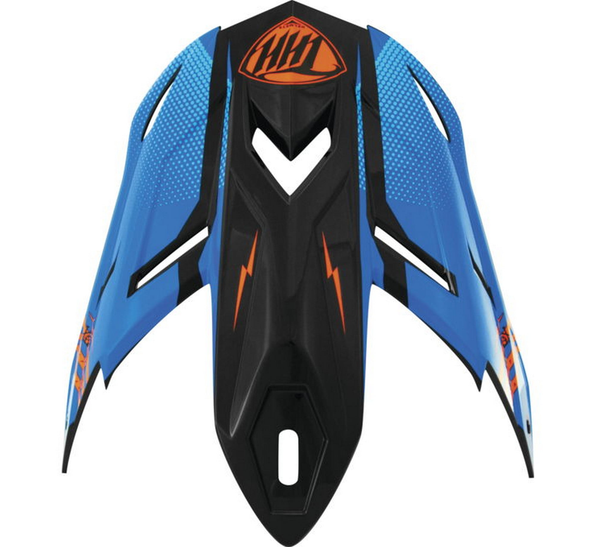 THH T710X Battle Helmet Replacement Visor/Peak Blue/Orange