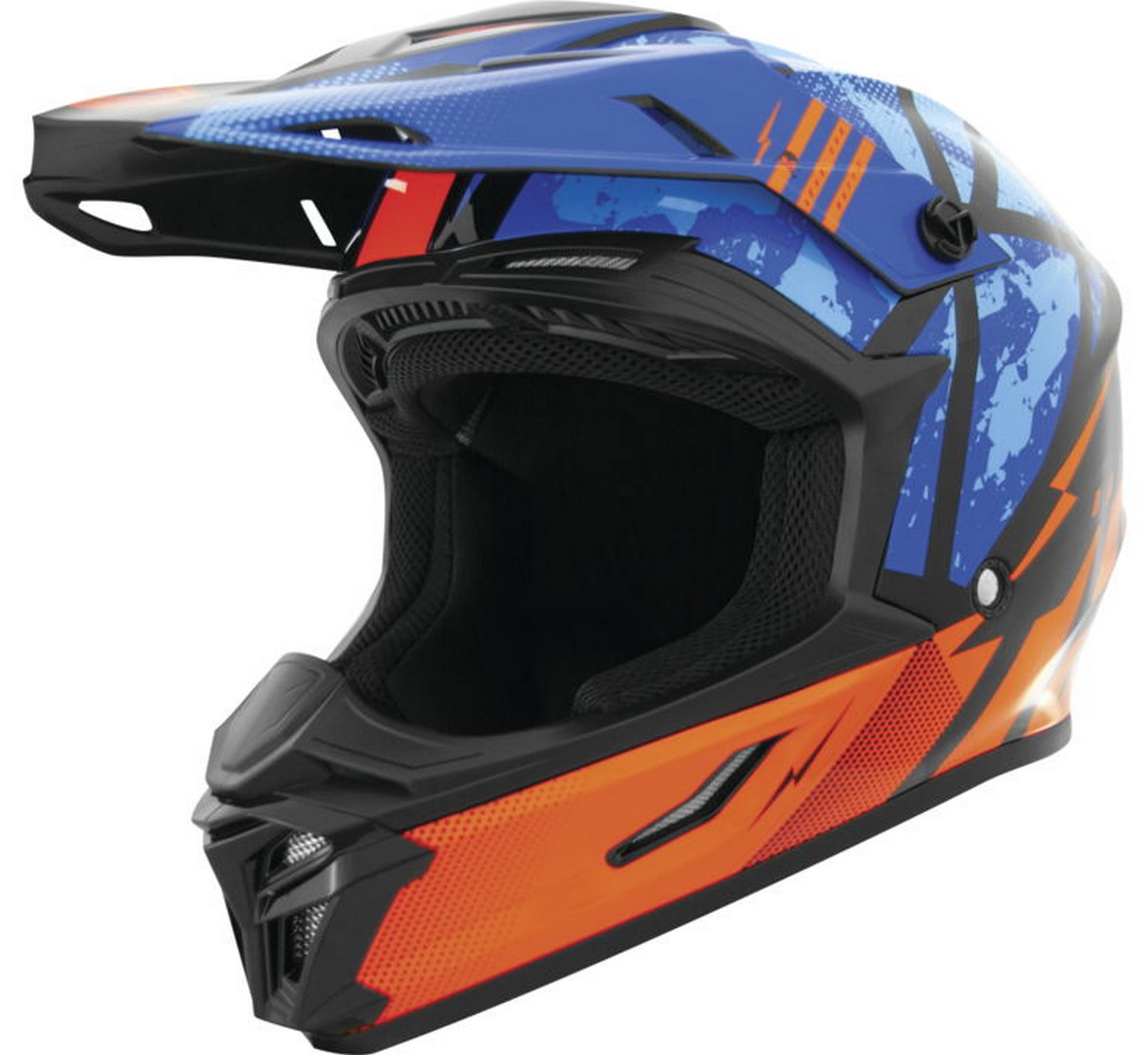 THH T-710X Battle MX Offroad Helmet Blue/Orange XS