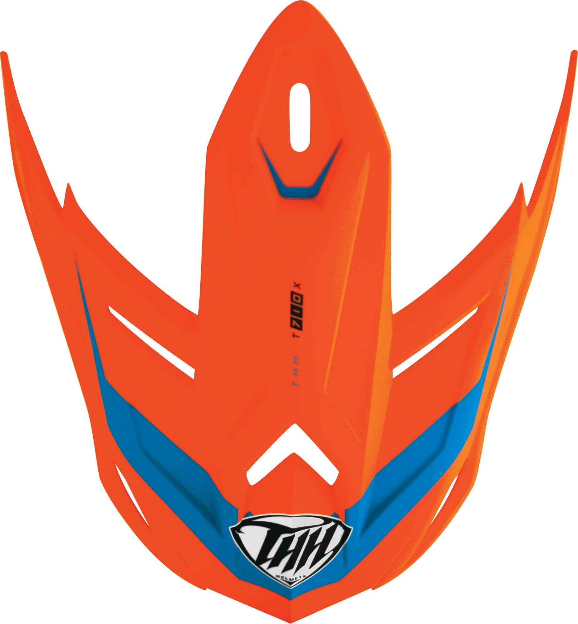 THH T710 Air Tech Helmet Replacement Visor/Peak Orange/Blue