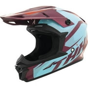 THH T710X Air Tech MX Offroad Helmet Burgundy/Blue LG