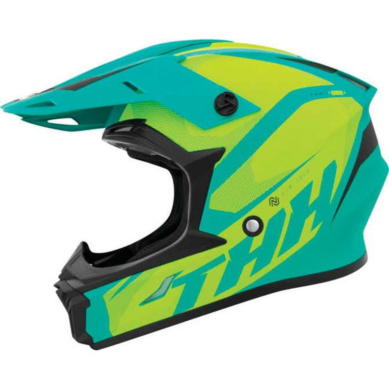 THH T710X Air Tech Youth MX Offroad Helmet Teal Yellow MD Walmart
