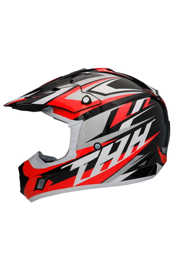 THH TX-12 Razor Youth MX Offroad Helmet Black/Red MD