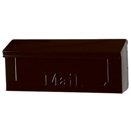 THHB0001 Galvanized Steel Horizontal Wall Mount Mailbox, Black