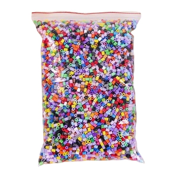 THHEIC 10000Pcs 2.6mm Loose Mini Fuse Beads Bulk Refill Kit Stress Relief Pixel Art 3D Craft Melting Beads for DIY Decor Crafts Creative Handmade Projects (Mixed Color)