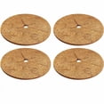 thumbnail image 1 of THHEIC 4PCS Coconut Fiber Mulch Ring, 45cm Natural Coco Coir Tree Protector Mat, Plant Pot Soil Cover Disc for Indoor Outdoor Plants and Landscaping, 1 of 8