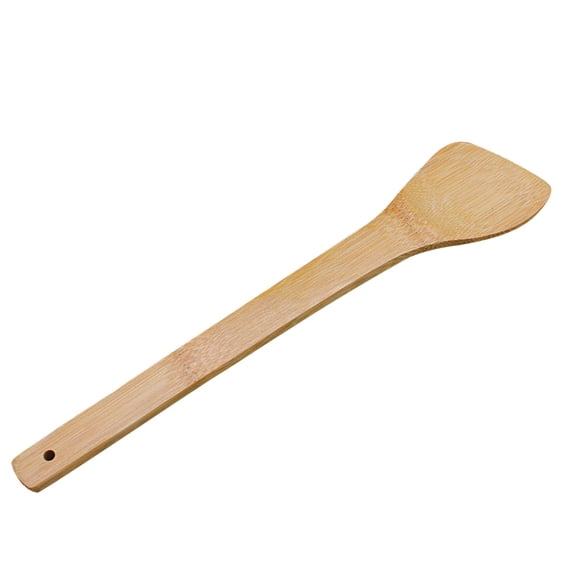 THHEIC 5-Piece Wooden Spatula and Turner Set, Non-Scratch Flat Spurtle for Frying Fish, Pan, and Wok, Wooden Cooking Utensils for Non-Stick Cookware