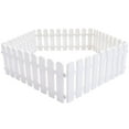 thumbnail image 1 of THHEIC 5PC White Plastic Garden Picket Fences, Weather-Resistant Decorative Edging Panel, Easy Snap Together Landscaping Border for Lawn and Flower Beds, 1 of 6