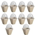 thumbnail image 1 of THHEIC 6 or 10PCS Biodegradable Seeding Starter Pots, 3.1 Inch Plant Nursery Pots with Humidity Dome, Peat Pots for Seedlings Vegetable Flower Germination, 1 of 4