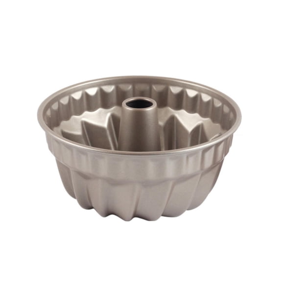THHEIC 7 Inch Non Stick Bundt Cake Mold, Champagne Color Pineapple Shaped Baking Pan, Oven Safe Easy Release Design, Durable Bakeware for homemade cake pastry and festival dessert making
