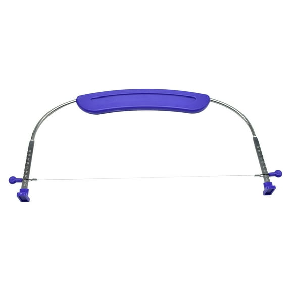 THHEIC Adjustable Cake Leveler & Slicer Cutter, 10 Inch Layer Cake Decorating Tool with Stainless Steel Wires & Ergonomic Handle, 11.8x6.5 Inch Baking Accessory