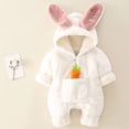 THHEIC Baby Rabbit Hooded Outfit Set with Ears, Attached Hood and Ear ...