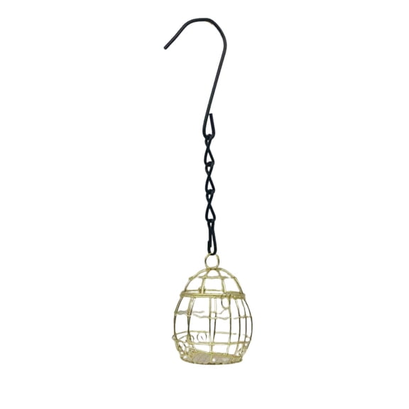 THHEIC Bird Nesting Material, Refillable Hummingbird Nesters Cage Holder with Wool Material for Wild Birds Nesting Station, Nesting Balls for Bird Lover Gifts, Bird Watching Gifts for Outdoor Patio