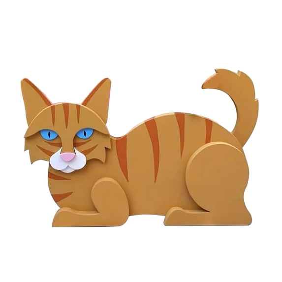THHEIC Cat Planter Plant Pots,Cute Cat Flower Planter,Gifts for Pet Lovers, Unique Animal Plant Pots, Office, Indoor Outdoor Garden Decor 12.5 * 5.6 * 7.8in