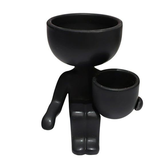 THHEIC Ceramic Succulent Flower Pot Vase, for Indoor and Outdoor Home Garden Decoration, Decorative Plant Pot for Succulents, Flowers, and Small Plants