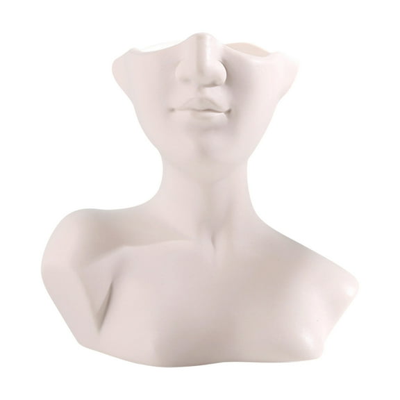 THHEIC Creative Body Shaped Flower Vase, Handcrafted Ceramic Porcelain Vase for Home Decoration, Unique Succulent Planter for Mother's Day, Valentine's Day, or Home Decor Gift