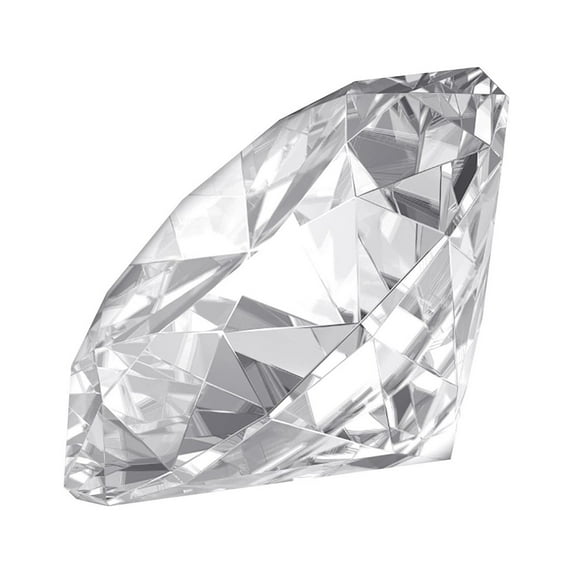 THHEIC Diamond Shaped Crystal Paperweight, Clear Crystal Diamond Jewel Paperweight Sparkling Glass Gem Centerpieces Decoration with Gift Box for Home Office Wedding Decor 2"