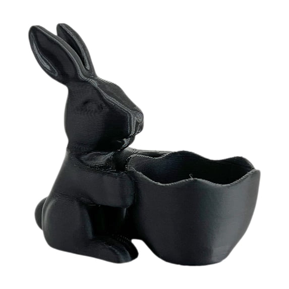 THHEIC Easter-Decorations - Candy Dish Bowl - Candy Server - Nut Dish - Easter Bunny Bowl Snack Serving Dish with Rabbit Tabletop Decor Framhouse Home Décor