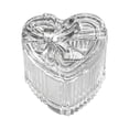 thumbnail image 1 of THHEIC Glass Jewelry Box with Lid, Heart Shaped Gift Box Style Ring Holder, Small Jewelry Organizer Case for Rings, Earrings, Necklaces, and Keepsakes, 1 of 5
