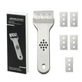 thumbnail image 1 of THHEIC Glass Scraper, Ceramic Glass Cooktop Scraper with Non Slip Handle and 5 Blades for Glass, Ceramic and Induction Stove Cleaning, 1 of 6