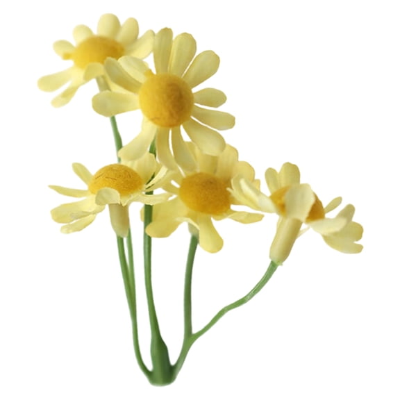 THHEIC Mini Artificial Daisies Small Daisy Flowers Fake Spring Flowers Decorative Faux Flowers with Stems Home Decorations