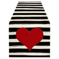 thumbnail image 1 of THHEIC Mothers Day Table Runner 13x71 Inches, Heart Love Seasonal Farmhouse Red Plaid Indoor Kitchen Anniversary Wedding Dining Valentines Table Decorations for Home Party, 1 of 9