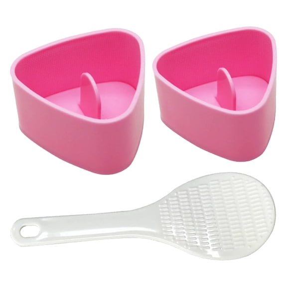 THHEIC Non-Stick Triangle Sushi Making Kit, DIY Rice Ball Press Mold Set, Easy Seaweed Wrapping Tool for Homemade Sushi & Portable Kitchen Gadgets