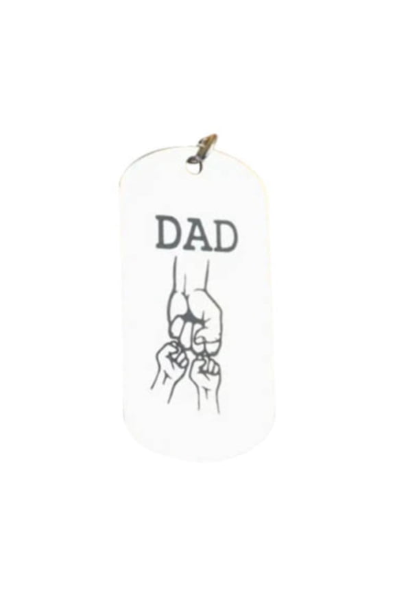 Personalized Keychain Gift for Father's Day, Customized Engraved Keyring for Dad, Papa, Daddy, and Husband, Men's Key Pendant