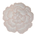 thumbnail image 1 of THHEIC Round Floral Placemats Set, Gold Rose Shaped Metallic Place Mats 15 Inch, Waterproof Non Slip Kitchen Table Mats, for Home Dining Wedding Party, Table Mats, 1 of 7