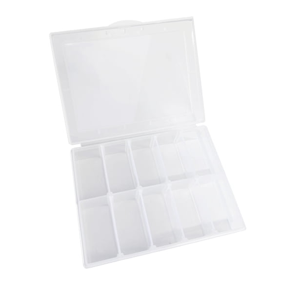THHEIC Snack Box Containers - Portable Food Storage Boxes with 10 Adjustable Compartments for Travel, Party Snacks, Meal Prep and Daily Use