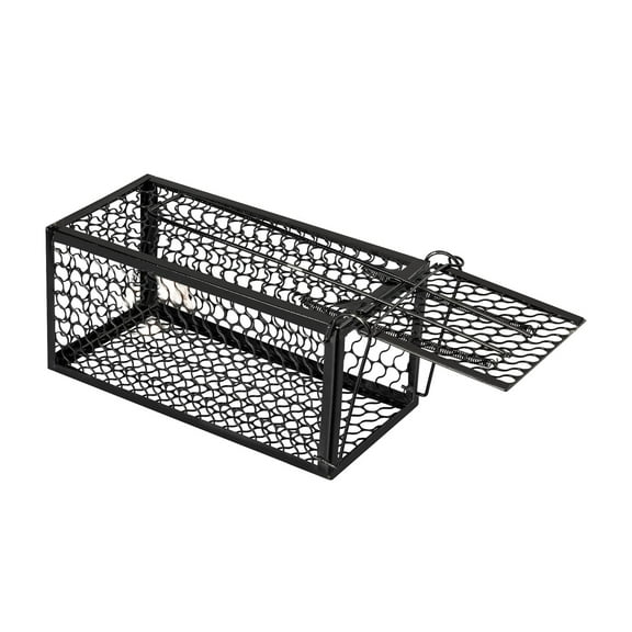 THHEIC Squirrel Trap Live Animal Cage, Reusable Metal Cage for Mice, Voles, Hamsters, Indoor Outdoor Humane Catch and Release Pest Control