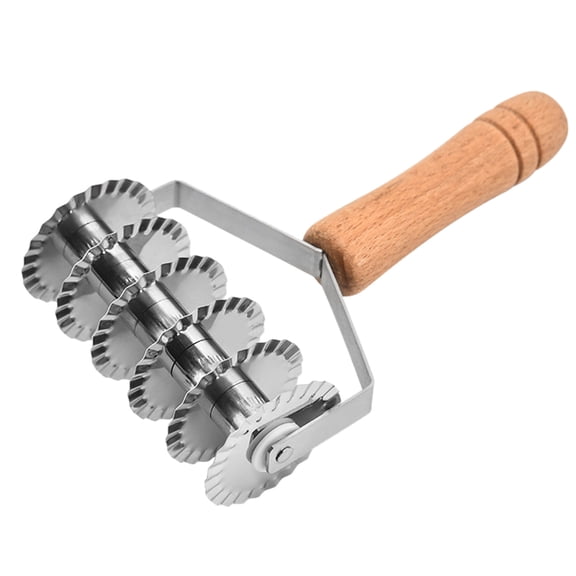 THHEIC Stainless Steel Pastry Lattice Roller Cutter for Pie, Pizza, Bread and Pastry Crust, Time Saving Dough Tool